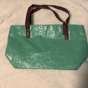 Green handbag